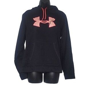 UNDER ARMOUR cold gear WOMEN'S Storm black pink‎ hooded camo hunting logo M